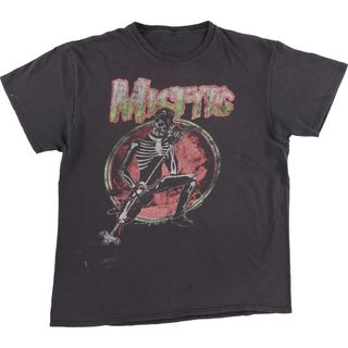 古着 MISFITS ミスフィッツ バンドTシャツ バンT メンズL /eaa442032(Tシャツ/カットソー(半袖/袖なし))