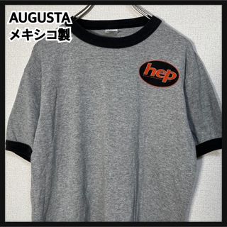 オーガスタ(AUGUSTA)の【オーガスタ】メキシコ製半袖Tシャツ リンガー　企業ロゴワンポイントグレー　29(Tシャツ/カットソー(半袖/袖なし))