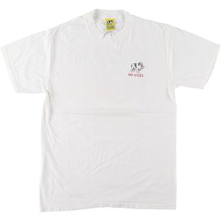 古着 90年代 BIG DOGS バックプリント 半袖 プリントTシャツ メンズM ヴィンテージ /eaa442812(Tシャツ/カットソー(半袖/袖なし))