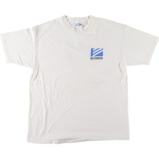 ヘインズ(Hanes)の古着 90年代 ヘインズ Hanes BEEFY-T 青タグ バックプリント アドバタイジングTシャツ USA製 メンズXXL ヴィンテージ /eaa442813(Tシャツ/カットソー(半袖/袖なし))