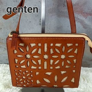 【未使用】ゲンテン　genten　ショルダーバッグ　レザー　マルチカット