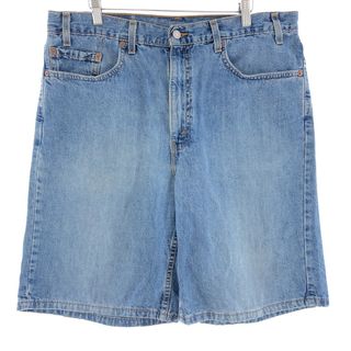 リーバイス(Levi's)の古着 00年代 リーバイス Levi's 550 RELAXED FIT デニムショーツ ハーフパンツ USA製 メンズw37 /eaa382304(ショートパンツ)