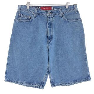 リーバイス(Levi's)の古着 90年代 リーバイス Levi's SILVER TAB シルバータブ LOOSE ルーズ デニムショーツ ハーフパンツ メンズw34 ヴィンテージ /eaa382316(ショートパンツ)