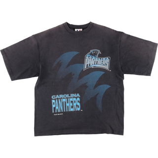 古着 90年代 LOGOATHLETIC NFL CAROLINA PANTHERS カロライナパンサーズ スポーツTシャツ USA製 メンズXL ヴィンテージ /eaa443056(Tシャツ/カットソー(半袖/袖なし))