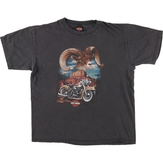 ハーレーダビッドソン(Harley Davidson)の古着 90年代 ハーレーダビッドソン Harley-Davidson モーターサイクル バイクTシャツ USA製 メンズL ヴィンテージ /eaa443058(Tシャツ/カットソー(半袖/袖なし))