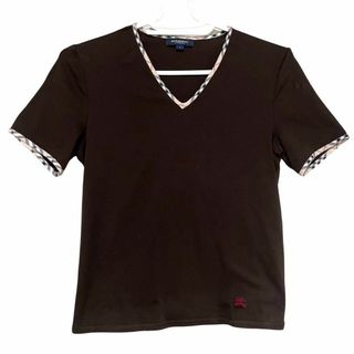 バーバリー(BURBERRY)の【BURBERRY LONDON】ベーシック Tシャツ 濃ブラウン レディース(Tシャツ(半袖/袖なし))