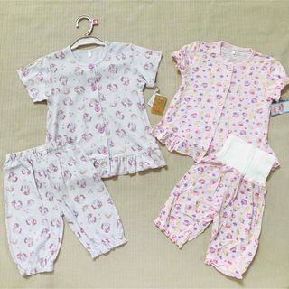 110cm 女の子パジャマ　二枚セット　新品(パジャマ)