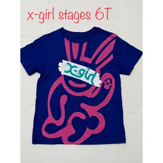 エックスガールステージス(X-girl Stages)のx-girl stages☆S/S TEE ビッグバニー6T(Tシャツ/カットソー)