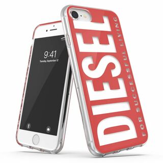 【色: レッド/ホワイト】DIESEL iPhone SE ケース (第3世代 (その他)
