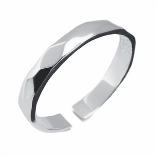 シルバー 925 リング 指輪 シンプル 槌目 サイズ調整可 メンズ レディース(リング(指輪))
