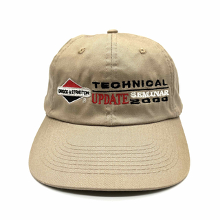 ヴィンテージ(VINTAGE)の【90s】Kc Cap製 Briggs&Stratton 企業ロゴキャップ 帽子(キャップ)