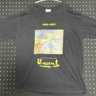 ゴッホ Tシャツ XL tangs ブラック ヴィンテージ 80s フェード(Tシャツ/カットソー(半袖/袖なし))