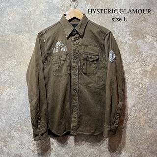 HYSTERIC GLAMOUR - HYSTERIC GLAMOUR ヒステリックグラマー ミリタリーシャツ