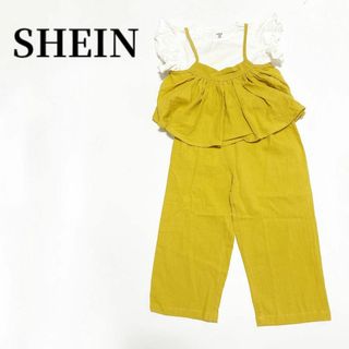 シーイン(SHEIN)のSHINEシーインフレアキャミソールフレアトップスパンツセットアップ3点セット(Tシャツ/カットソー)