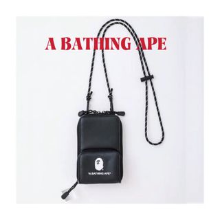 新品・未使用☆A BATHING APE ブラック スマホショルダーバッグ(ショルダーバッグ)