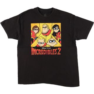 古着 INCREDIBLES2 インクレディブルズ キャラクタープリントTシャツ メンズXL /eaa410280(Tシャツ/カットソー(半袖/袖なし))