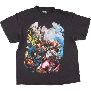 古着 MARVEL マーベル キャラクタープリントTシャツ メンズXL /eaa410374(Tシャツ/カットソー(半袖/袖なし))