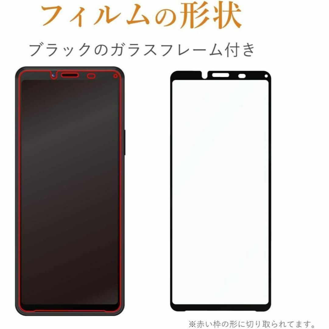 Xperia 10 II ガラスフィルム UVカット フルカバー 液晶全面保護 スマホ/家電/カメラのスマホアクセサリー(保護フィルム)の商品写真