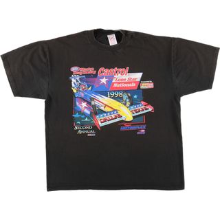 ジャージーズ(JERZEES)の古着 90年代 ジャージーズ Jerzees レーシング モーターサイクル バイクTシャツ USA製 メンズXL ヴィンテージ /eaa443026(Tシャツ/カットソー(半袖/袖なし))