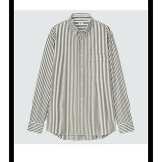 ユニクロ(UNIQLO)の【UNIQLO】エクストラファインコットンブロードストライプシャツ（長袖）(シャツ)