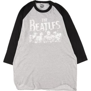 古着 THE BEATLES ビートルズ 七分袖 ラグラン バンドTシャツ バンT メンズL /eaa443054(Tシャツ/カットソー(半袖/袖なし))