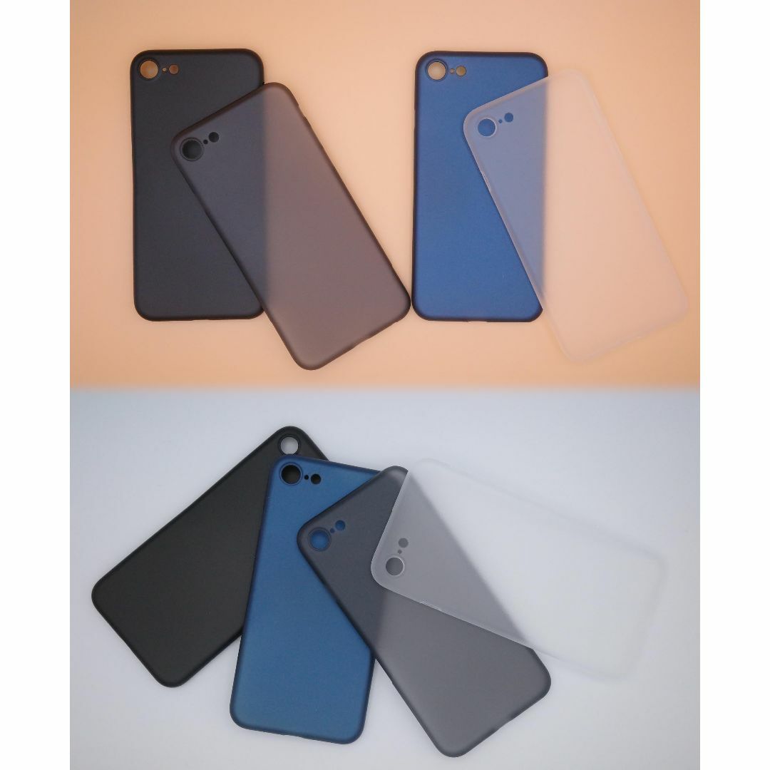 【色: マットブルー】RIMELY iPhone SE ケース 第3世代 第2世 スマホ/家電/カメラのスマホアクセサリー(その他)の商品写真
