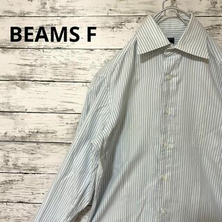 BEAMS F - BEAMS F ストライプ柄シャツ ドレスシャツ フォーマル 白 水色
