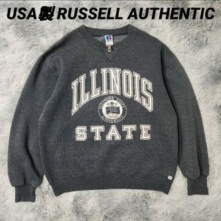 Russell Athletic - 90s USA製 RUSSELL AUTHENTIC ラッセル スウェット グレ