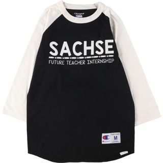 チャンピオン(Champion)の古着 チャンピオン Champion AUTHENTIC 七分袖 ラグランTシャツ メンズM /eaa443049(Tシャツ/カットソー(半袖/袖なし))