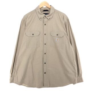 カーハート(carhartt)の古着 カーハート Carhartt Loose Fit 長袖 ボタンダウン ワークシャツ メンズXL /eaa443501(シャツ)