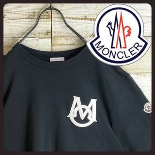 MONCLER - MONCLER モンクレール tシャツ ビック刺繍ロゴ入り 美品