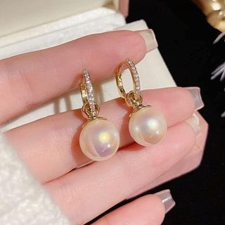 【数量限定‼】　フープピアス　ピアス　レディース　ゴールド　パール　高級感(ピアス)