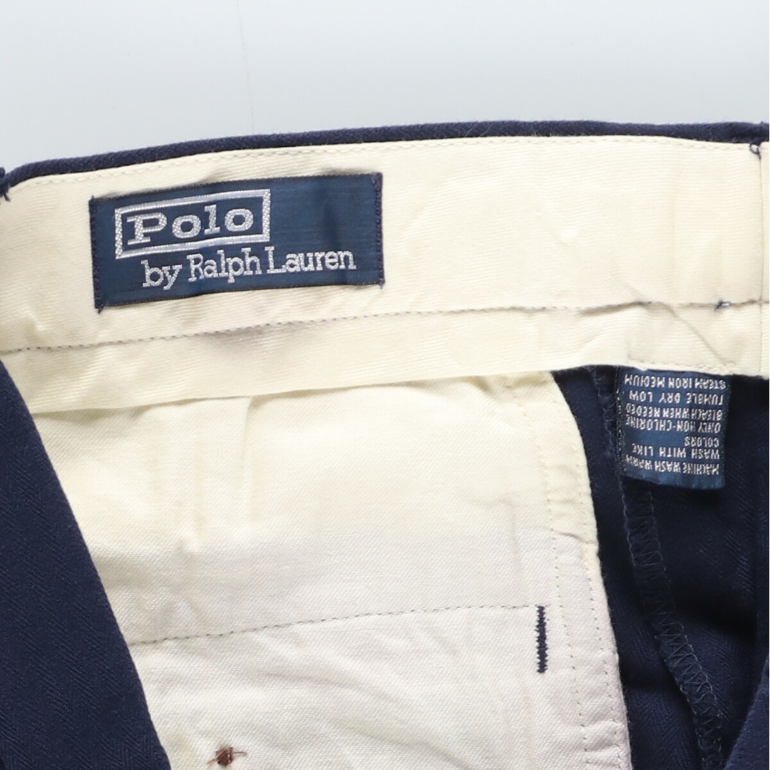 Ralph Lauren(ラルフローレン)の古着 ラルフローレン Ralph Lauren POLO by Ralph Lauren ツータック コットン スラックスパンツ メンズw32 /eaa446294 メンズのパンツ(スラックス)の商品写真