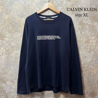 Calvin Klein - CALVIN KLEIN カルバンクライン ラフシモンズ ロゴ刺繍 ロンT