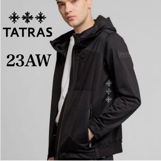 タトラス(TATRAS)の美品 TATRAS リテオス LITEOS ジップパーカー ジャケット ブラック(パーカー)