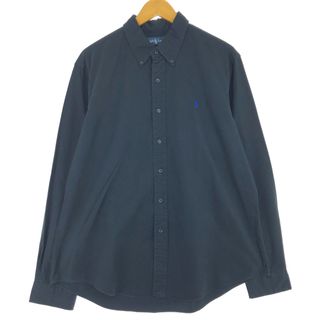 ラルフローレン(Ralph Lauren)の古着 ラルフローレン Ralph Lauren RALPH LAUREN CUSTON FIT 長袖 ボタンダウンシャツ メンズXL /eaa443514(シャツ)