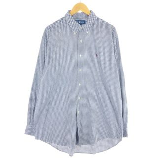 ラルフローレン(Ralph Lauren)の古着 ラルフローレン Ralph Lauren BLAKE 長袖 ボタンダウンチェックシャツ メンズXL /eaa443530(シャツ)