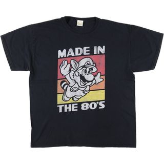 フルーツオブザルーム(FRUIT OF THE LOOM)の古着 フルーツオブザルーム FRUIT OF THE LOOM SUPER MARIO スーパーマリオ キャラクタープリントTシャツ メンズL /eaa410180(Tシャツ/カットソー(半袖/袖なし))