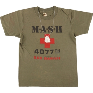 スクリーンスターズ(SCREEN STARS)の古着 80~90年代 スクリーンスターズ SCREEN STARS MASH マッシュ 映画 ムービーTシャツ USA製 メンズS ヴィンテージ /eaa429981(Tシャツ/カットソー(半袖/袖なし))