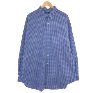 ラルフローレン(Ralph Lauren)の古着 ラルフローレン Ralph Lauren BLAKE 長袖 ボタンダウンチェックシャツ メンズXXL /eaa443525(シャツ)