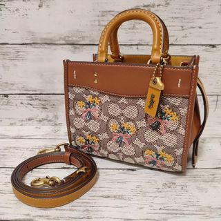 コーチ(COACH)の希少 ★未使用に近い★　コーチ　C5465　ショルダーバッグ　2WAY　花柄(ショルダーバッグ)