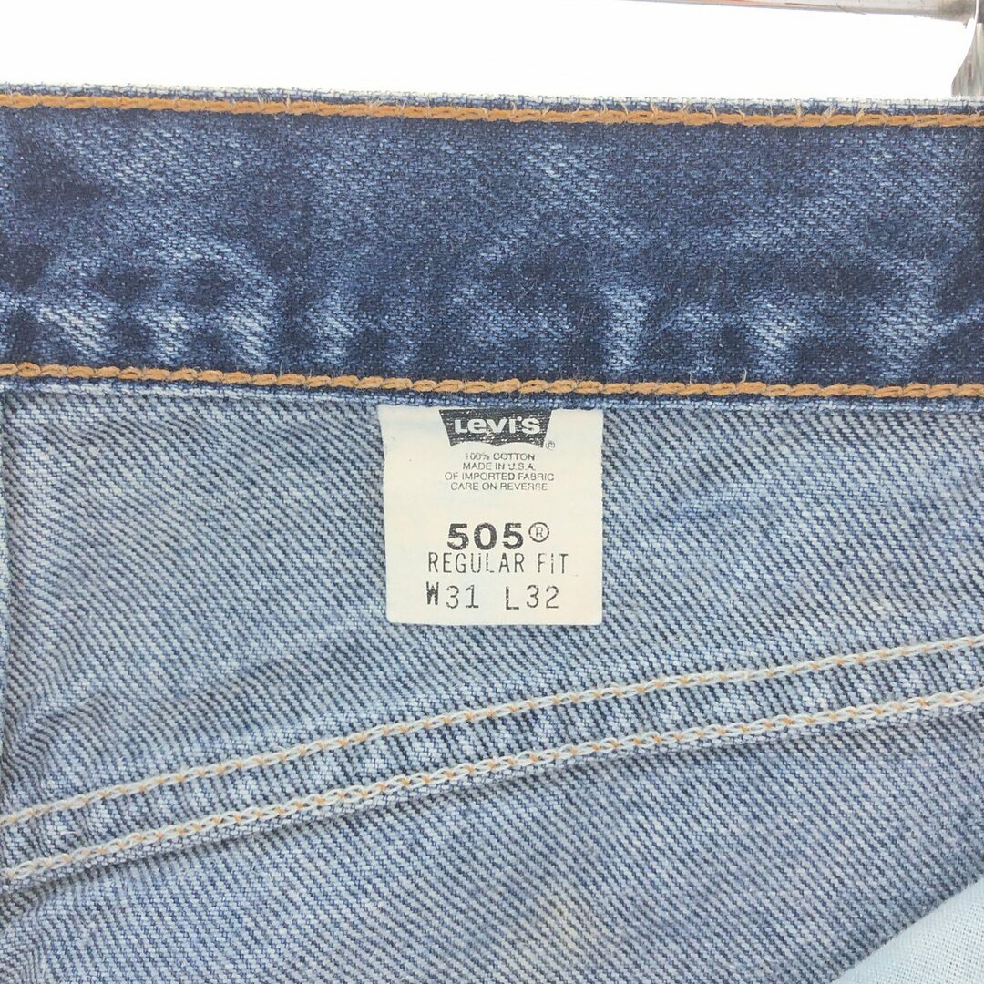 Levi's(リーバイス)の古着 00年代 リーバイス Levi's 505 REGULAR FIT テーパードデニムパンツ USA製 メンズw31 /eaa391876 メンズのパンツ(デニム/ジーンズ)の商品写真