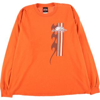 ハーレーダビッドソン(Harley Davidson)の古着 90~00年代 ハーレーダビッドソン Harley-Davidson ロングTシャツ ロンT メンズXXL /eaa410249(Tシャツ/カットソー(半袖/袖なし))