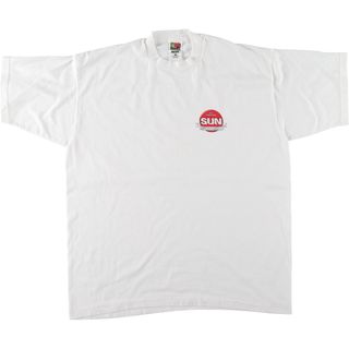 フルーツオブザルーム(FRUIT OF THE LOOM)の古着 90年代 フルーツオブザルーム FRUIT OF THE LOOM プリントTシャツ カナダ製 メンズXL ヴィンテージ /eaa442220(Tシャツ/カットソー(半袖/袖なし))