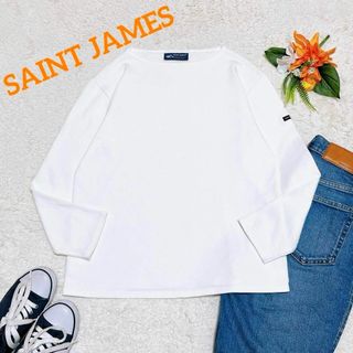 SAINT JAMES - 美品✨SAINT JAMES　バスクシャツ　ウエッソン　無地　ソリッド　T3