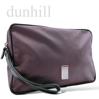 ダンヒル(Dunhill)のdunhill ダンヒル　クラッチバッグ　セカンドバッグ　紫　パープル　ナイロン(セカンドバッグ/クラッチバッグ)