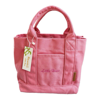 限定・新品特価◆ミニトートバッグ 帆布キャンバス  バッグ　　ピンク(トートバッグ)