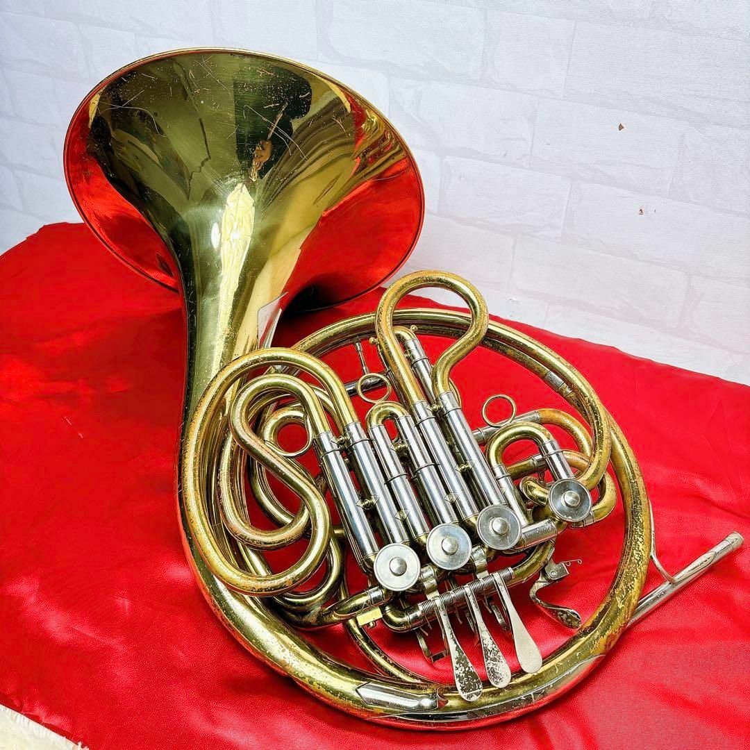 ヤマハ(ヤマハ)のYAMAHA ヤマハ YHR 661フルダブルホルン  マウスピース付き 楽器の管楽器(ホルン)の商品写真