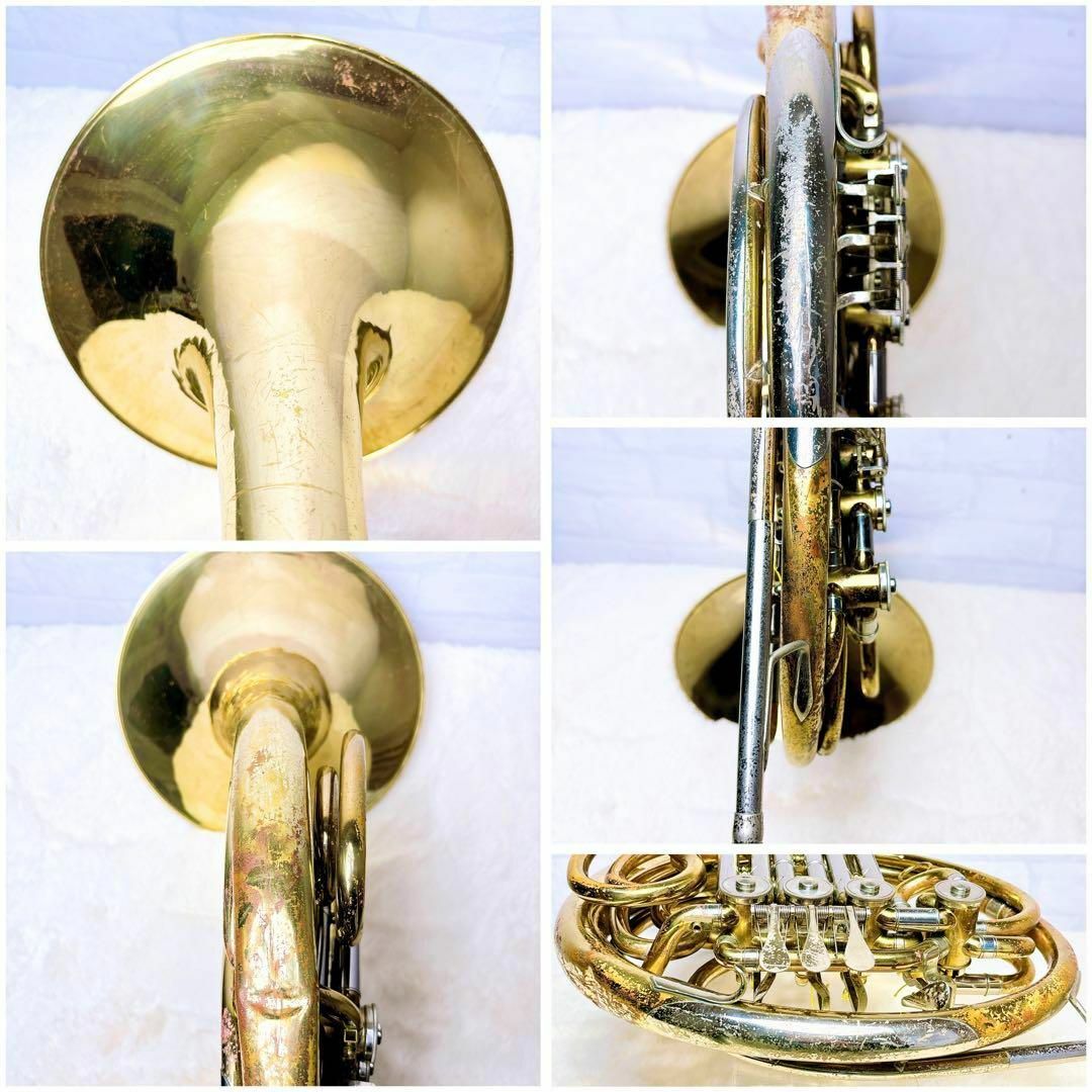 ヤマハ(ヤマハ)のYAMAHA ヤマハ YHR 661フルダブルホルン  マウスピース付き 楽器の管楽器(ホルン)の商品写真