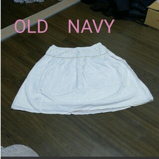 オールドネイビー(Old Navy)のオールドネイビー　スカート　白(ひざ丈スカート)